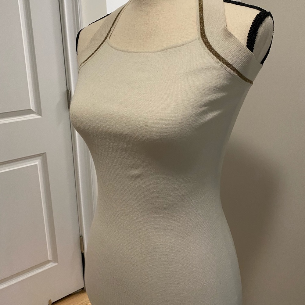 Halter knit mini dress